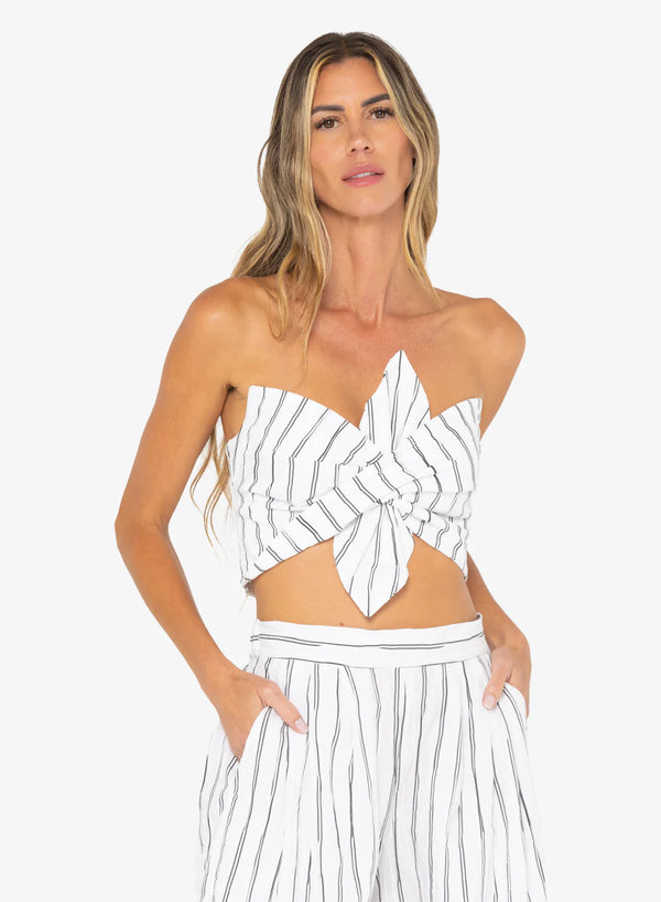 Just Bee Queen - Clementine Top - B/W Stripe