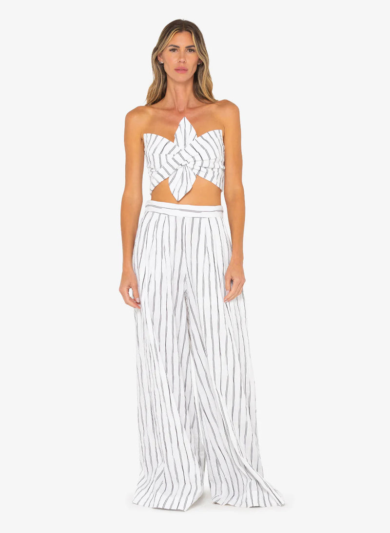 Just Bee Queen - Harper Pant - B/W Stripe