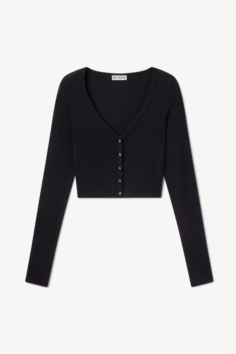 Eterne - Cropped Cardigan - Black