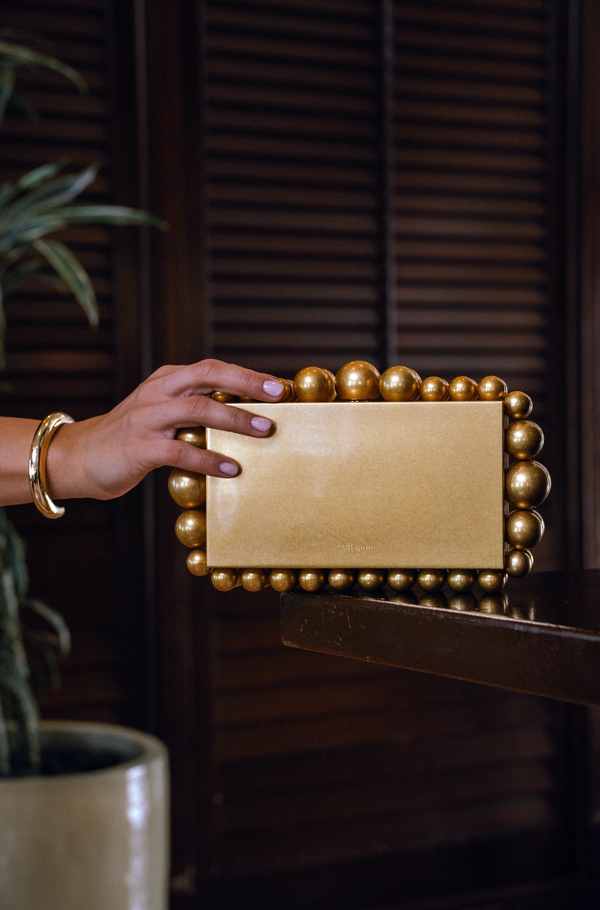 Cult Gaia - Eos Clutch - Antique Brass