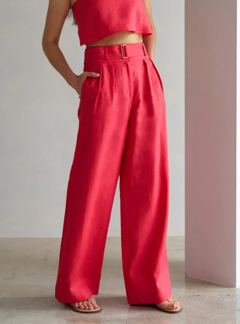 Hevron - Alina Pant - Bright Red