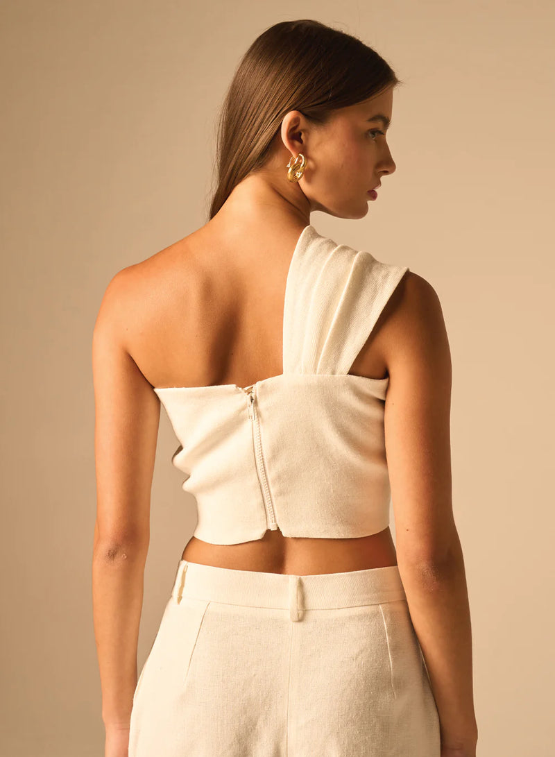 JBQ - Camelia Top - Ecru