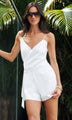 Generation Love - Cheryl Liquid Satin Romper - White