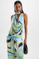 Blossom Halter Top - Mars Blue