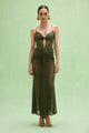 Patbo - Sirena Mesh Maxi Dress - Green