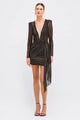 Patbo - Prism Lurex Mini Dress - Black