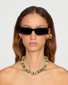 Èliou - Corah Necklace - Green/Brown