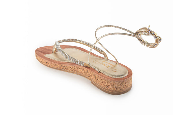 Cornetti - Monopoli Sughero Sandal - Clear/Cork Platform