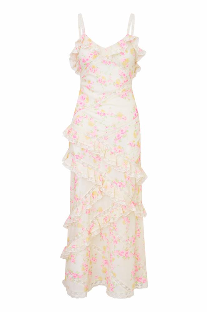 Loveshackfancy - Nocelle Dress - White Peach