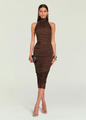 SER.O.YA - Esme Midi Dress - Espresso