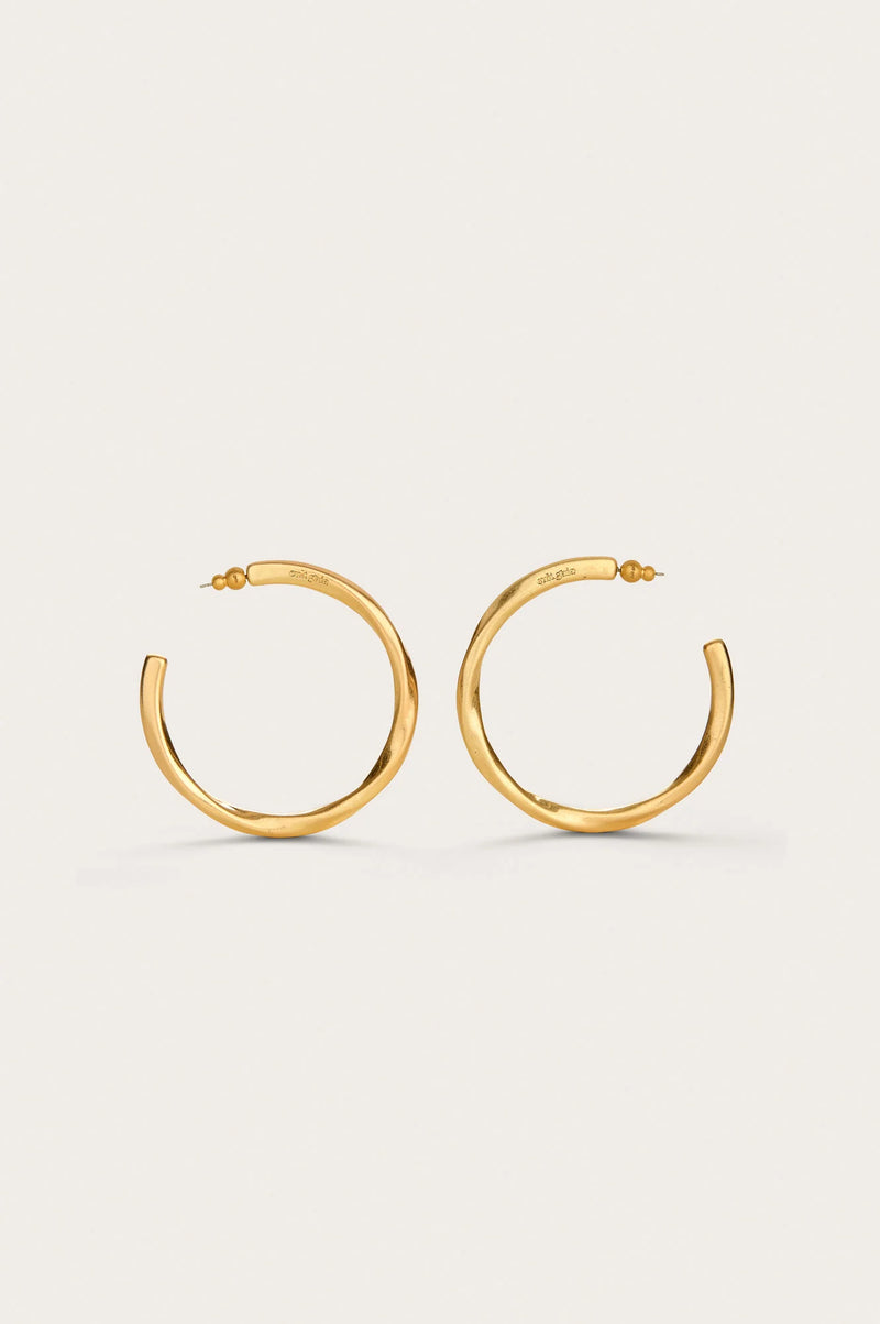 Cult Gaia - Dakota Hoop Earring - Brushed Earring