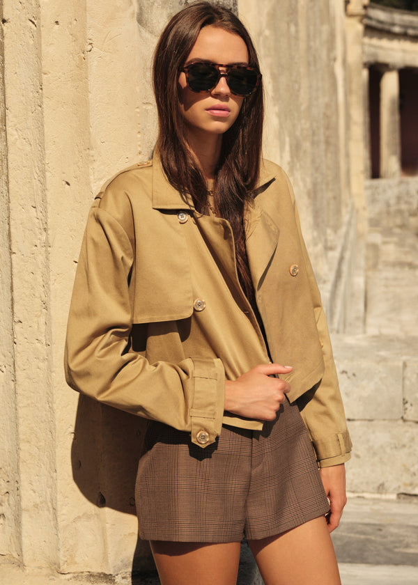 Cami NYC - Evans Cropped Trench - Miso