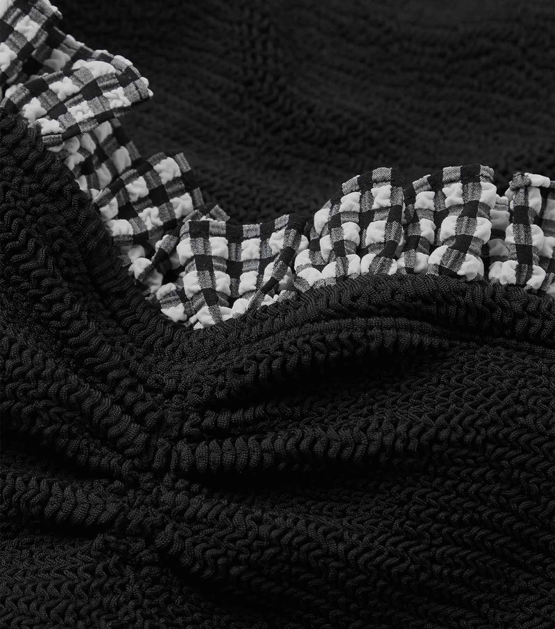 Hunza G - Dolly Swim - Black Gingham