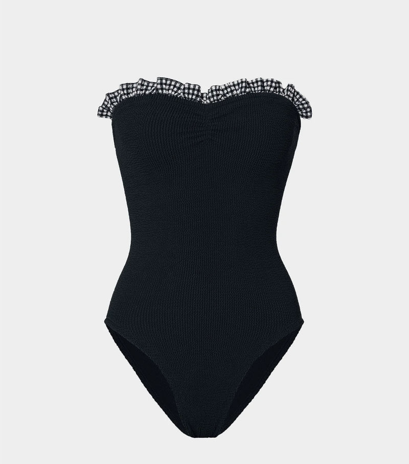 Hunza G - Dolly Swim - Black Gingham