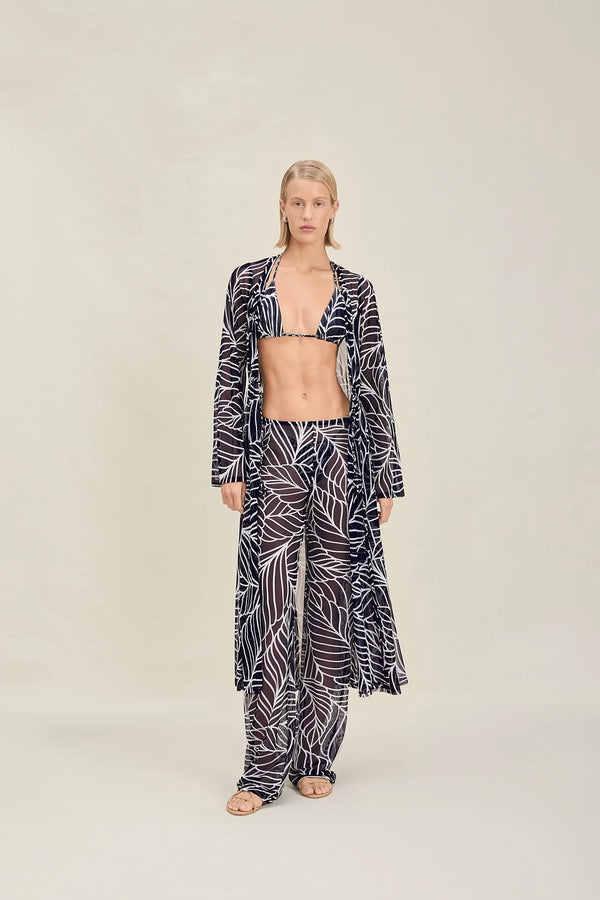 Devon Windsor - Oakley Robe - Navy Palm