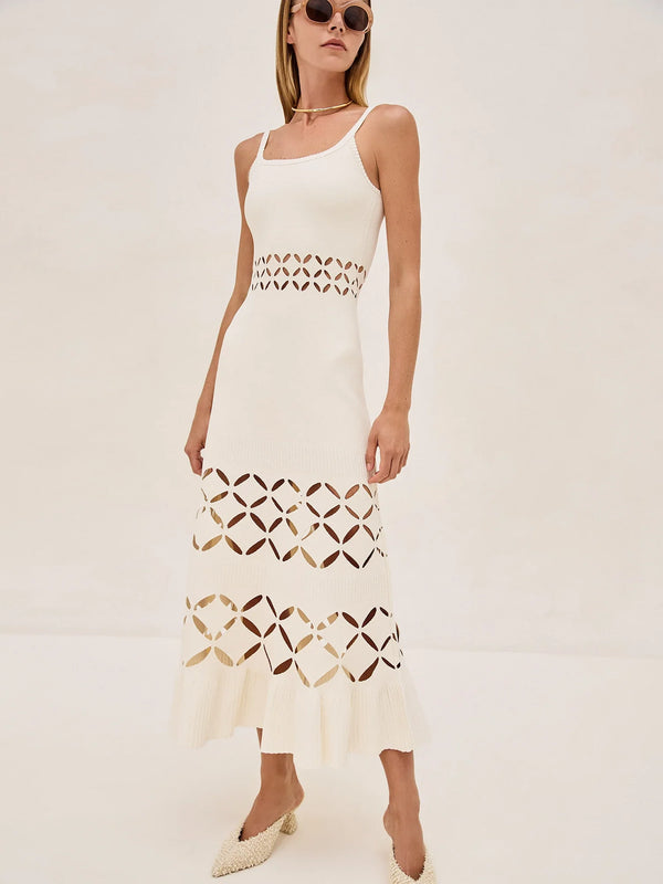 Alexis - Elayne Dress - Off White