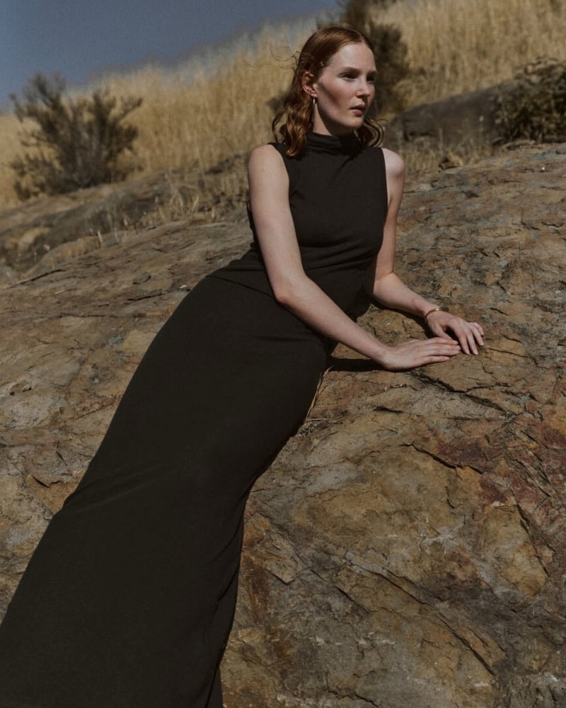 Enza Costa - Cashmere Sleeveless Twist Top - Black