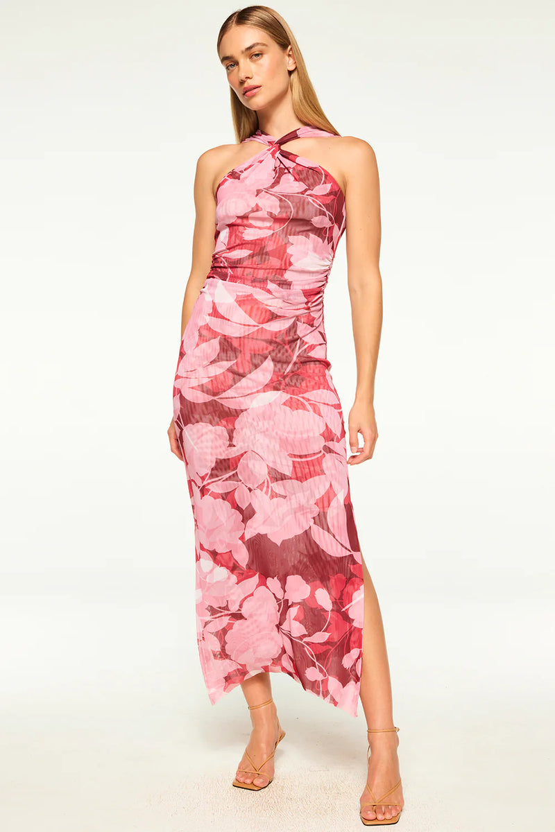 misa pink dress Misa Los Angeles Women's Domino Draped Ruched Blush Pink Mini Dress Size XS NWT