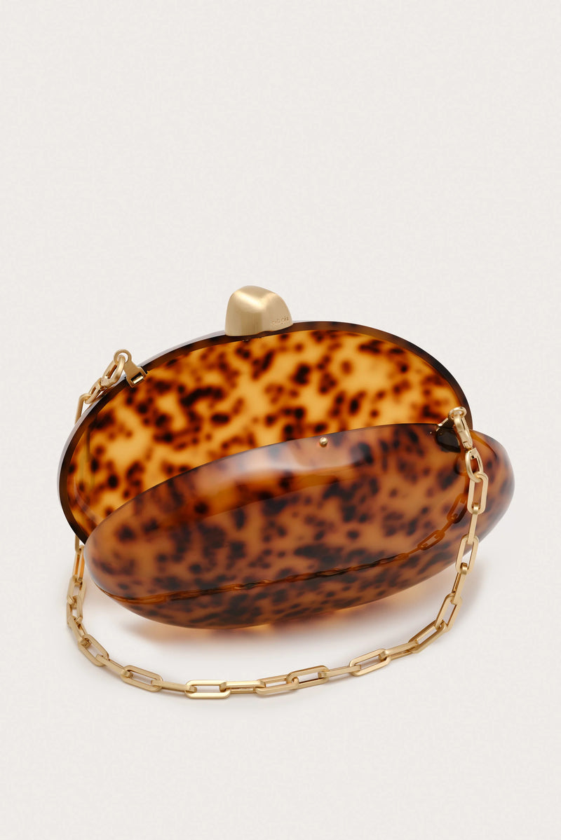Cult Gaia - Eviana Clutch - Caramel Tortoise