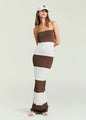 SER.O.YA - Carrie Dress - Almond/Cocoa Brown