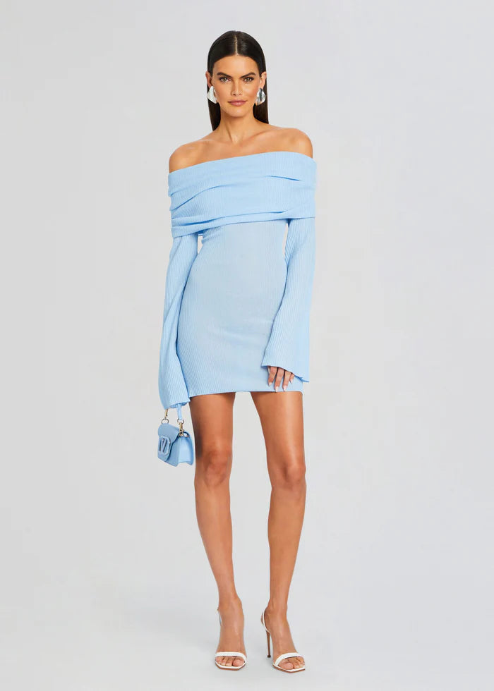 SER.O.YA - Galli Mini Dress - Powder Blue