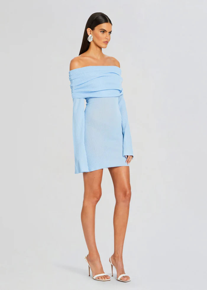 SER.O.YA - Galli Mini Dress - Powder Blue