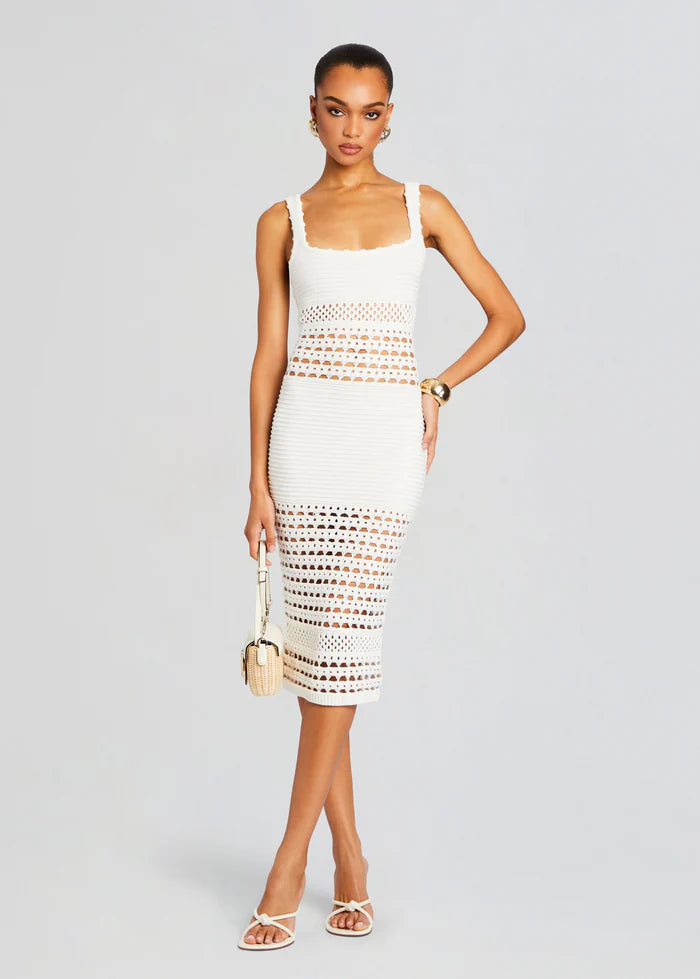 Retrofete - Avril Crochet Dress - White