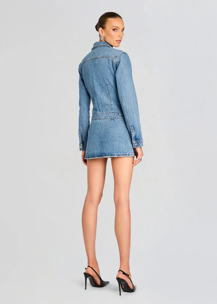 SER.O.YA - Arizona Denim Mini Dress - River