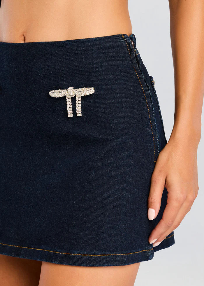 Retrofete - Palmer Denim Skirt - Rinse