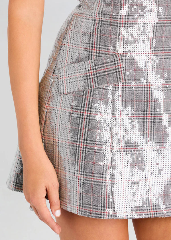 Retrofete - Crowne Sequin Dress - Plaid