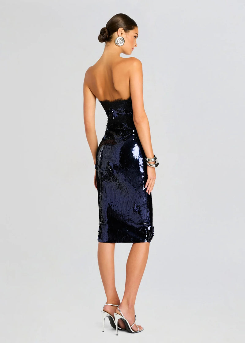 Retrofete - Ellen Sequin Dress - Navy