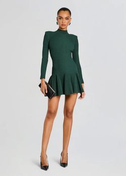 Retrofete - Sydonie Knit Dress - Metallic Pine