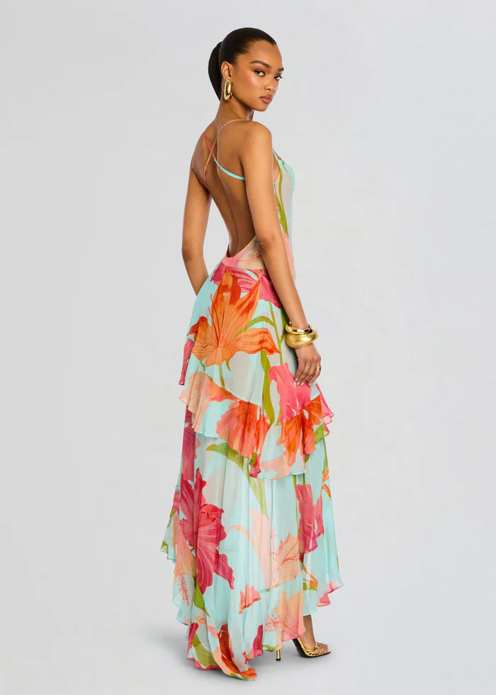 retrofete samara silk dress Retrofte Samara Silk Chiffon Dress Medium