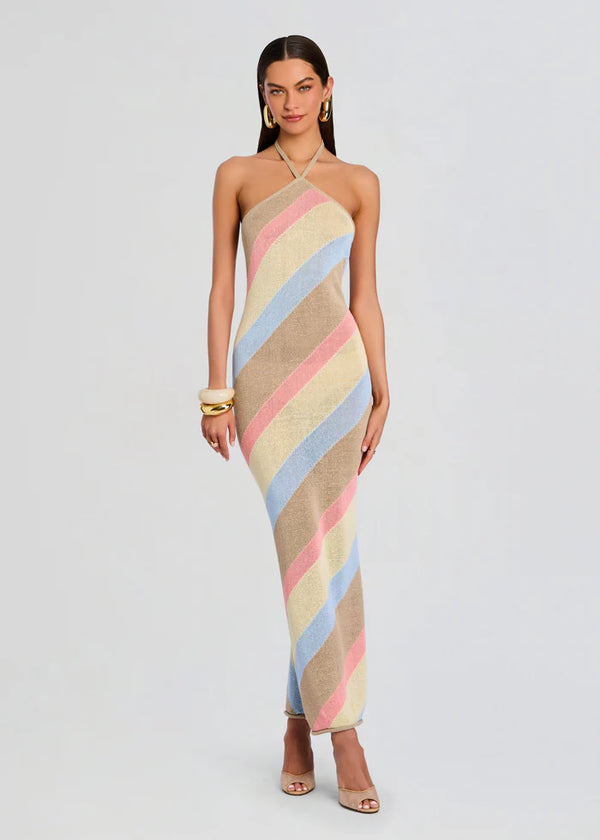 SER.O.YA - Dree Knit Maxi Dress - Yellow/Peach/Stone
