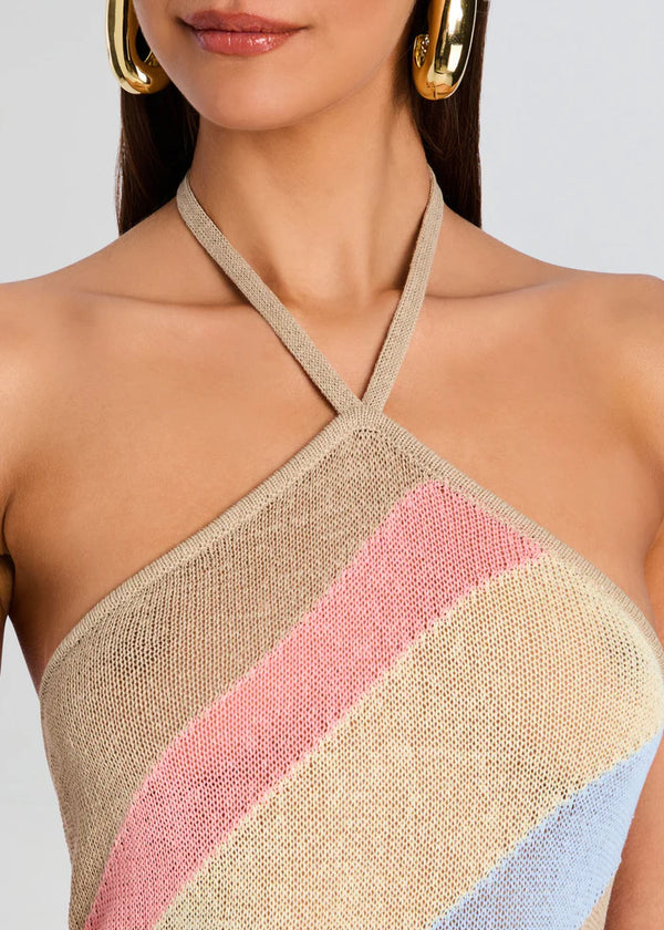 SER.O.YA - Dree Knit Maxi Dress - Yellow/Peach/Stone