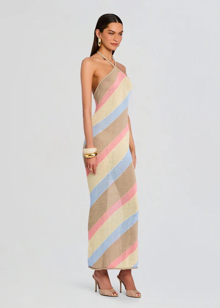 SER.O.YA - Dree Knit Maxi Dress - Yellow/Peach/Stone