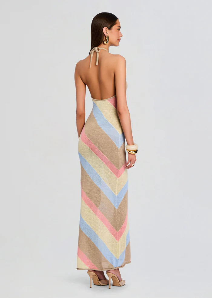 SER.O.YA - Dree Knit Maxi Dress - Yellow/Peach/Stone