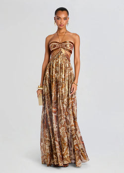 Retrofete Kimmy Dress in Brown Retrofete Kimmy Dress in Brown