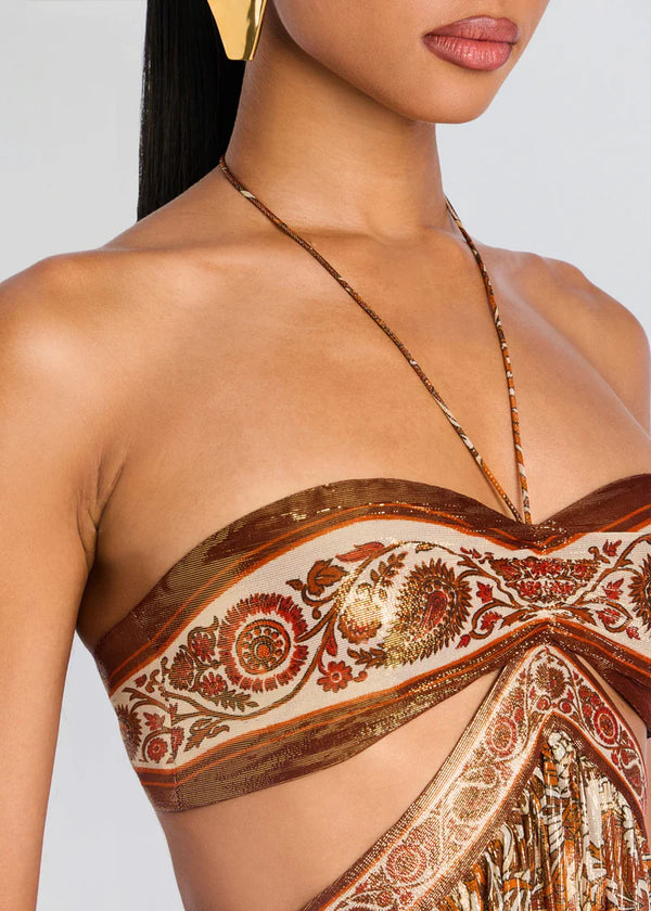Retrofete - Kimmy Dress - Terracotta Paisley