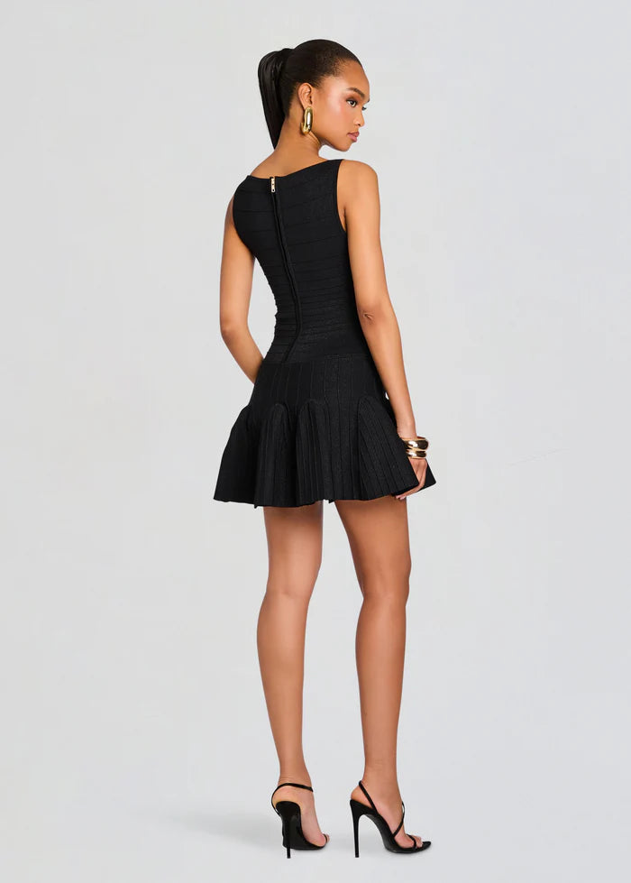 black off the shoulder ruffle dress Crochet Mini Dress - Off the Shoulder Sweater Dress