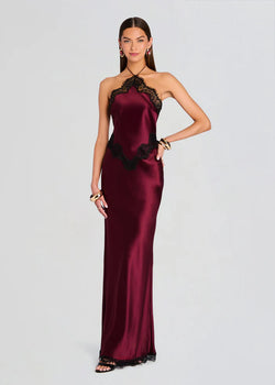 strapless open back dress Hellymoon Women Dark Purple Cocktail Dress One Shoulder Sparkly Sequin  Party Dress With Slit – hellymoonuk