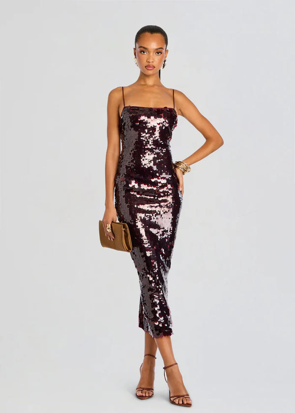 Retrofete - Alana Sequin Dress - Port
