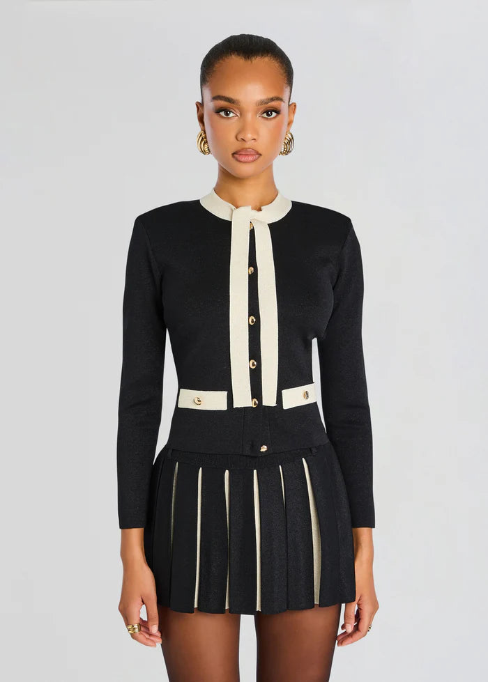 Retrofete - Virginie Knit Jacket - Metallic Black