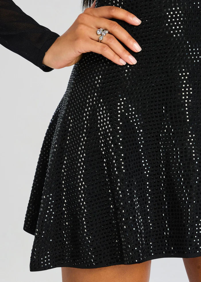 Retrofete - Dreeya Embellished Dress - Black