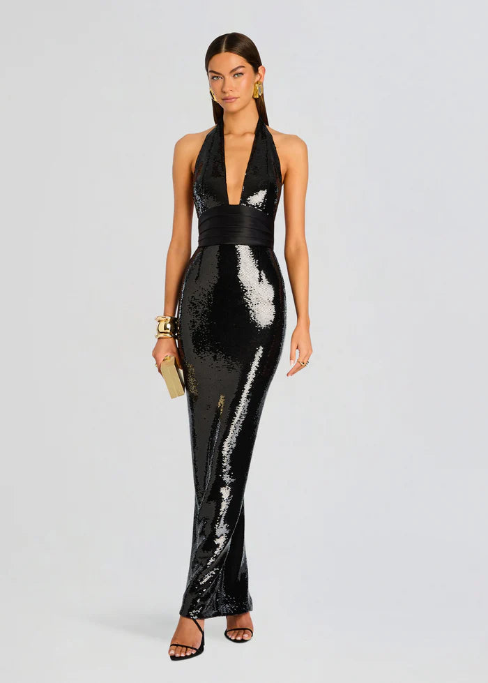 Retrofete - Kelsie Sequin Dress - Black