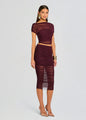 SER.O.YA - Maja Skirt - Merlot