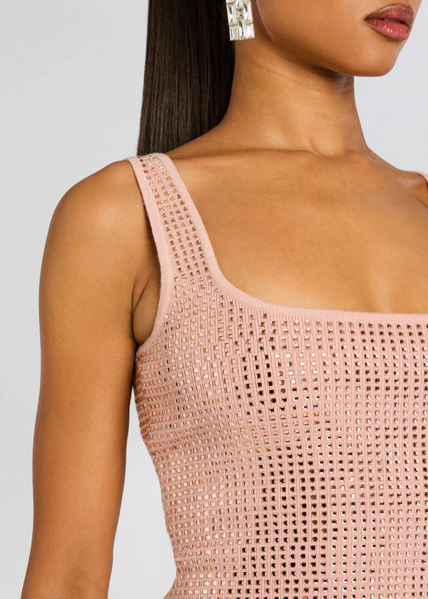 Retrofete - Marzia Embellished Top - Ballet Pink
