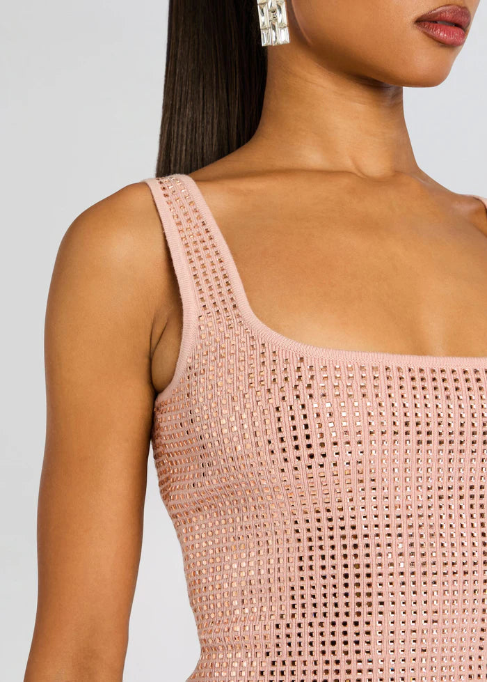 Retrofete - Marzia Embellished Top - Ballet Pink