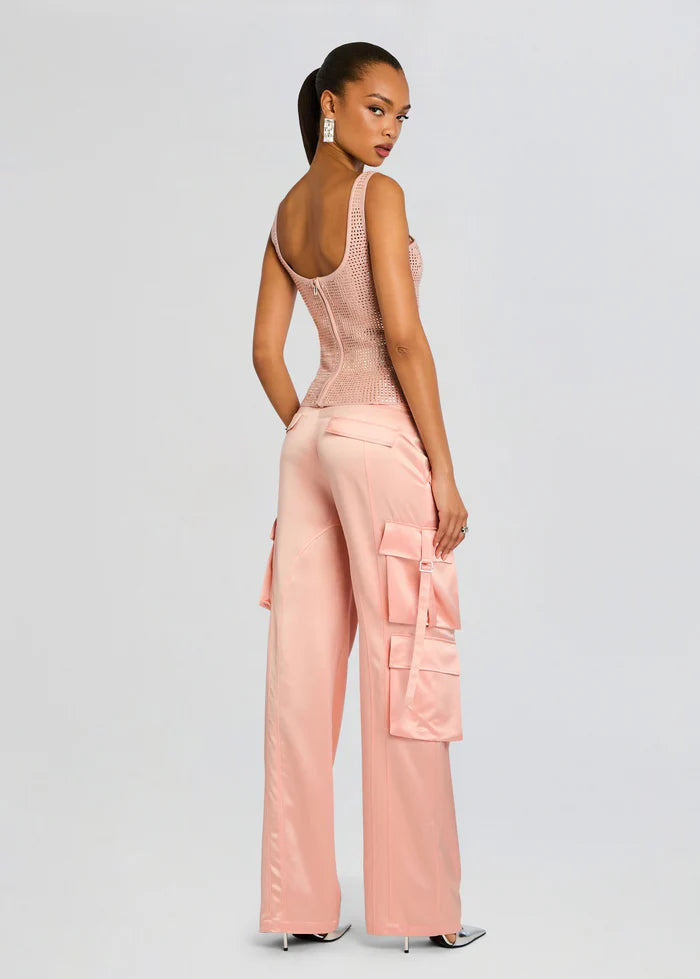 Retrofete - Marzia Embellished Top - Ballet Pink