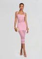 Retrofete - Jaycee Dress - Metallic Flamingo